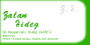 zalan hideg business card